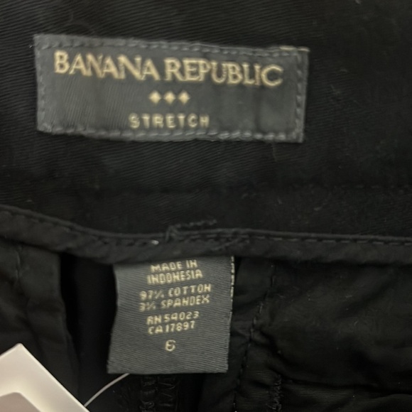 Banana Republic Factory Shorts Black 7” inseam with pockets NWT Sz 6 - Picture 7 of 13